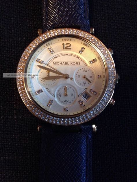 michael kors uhr leder blau